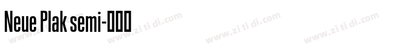Neue Plak semi字体转换